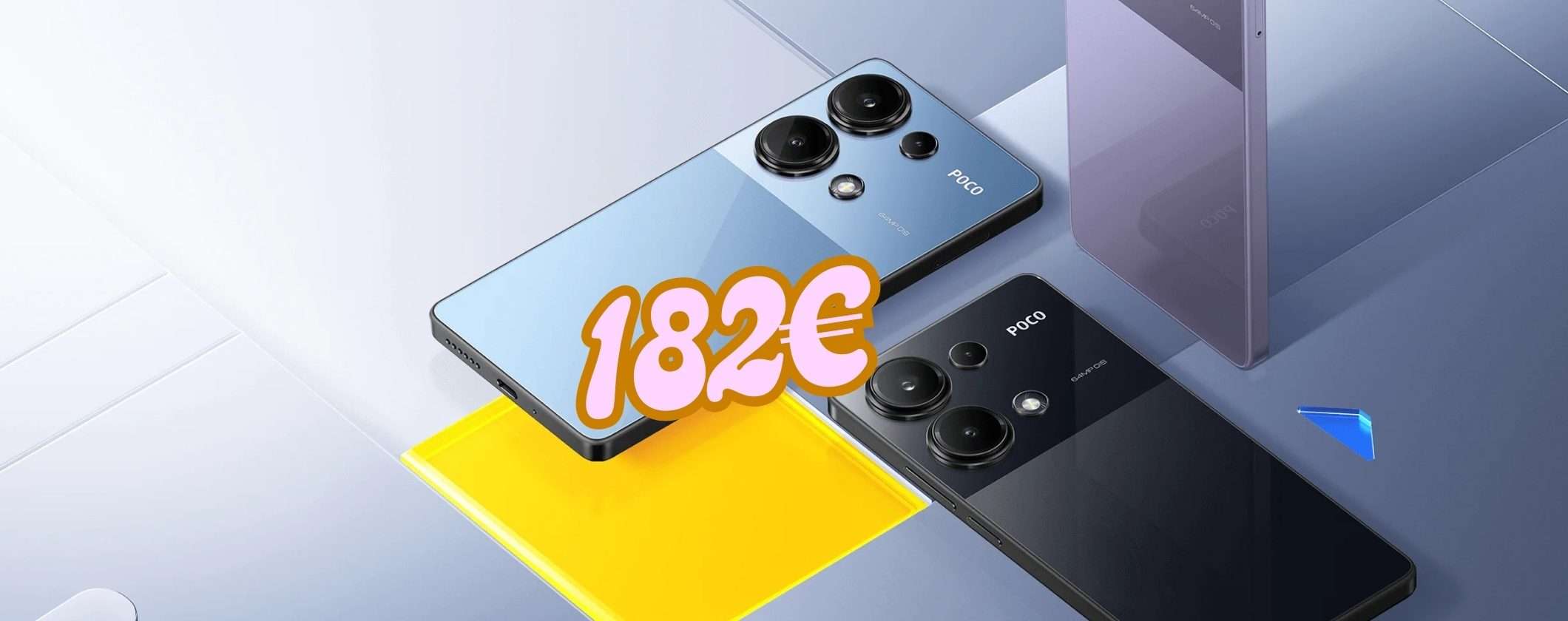 Lo smartphone economico che spinge è POCO M6 Pro ora a 182€