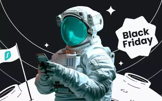 Da Surfshark è già tempo di Black Friday: 87% di sconto per 2 anni