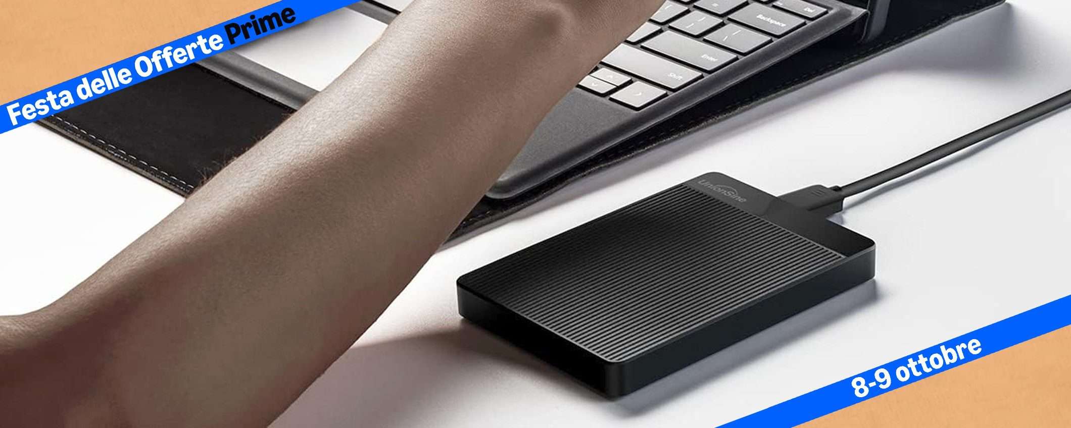 Fino a 5 TB: HDD esterni in sconto per la Festa di Prime (da 19€)