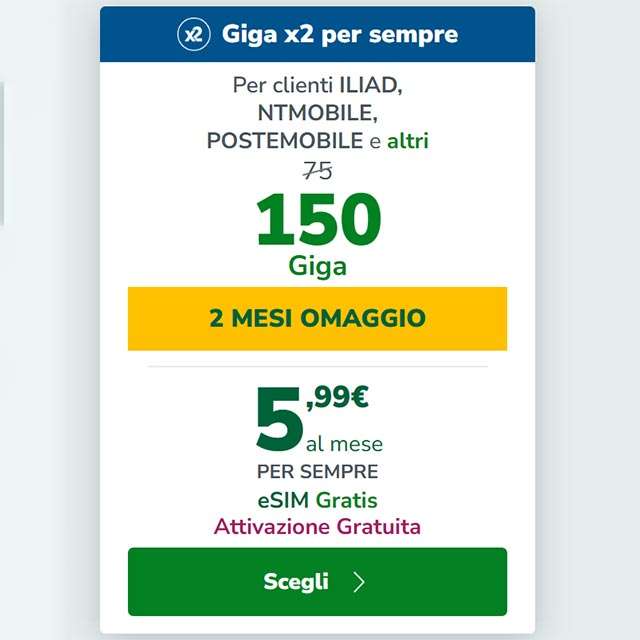 L'offerta di Very Mobile per la eSIM