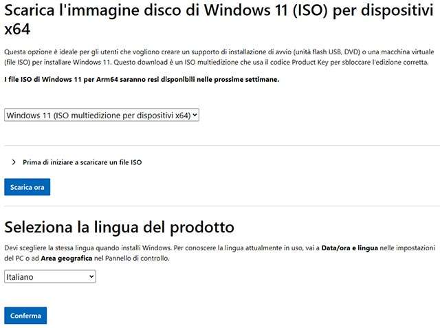 Come scaricare l'ISO di Windows 11 24H2 dal sito ufficiale di Microsoft