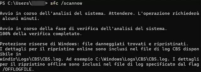 Il funzionamento di System File Checker (SFC) su Windows 11