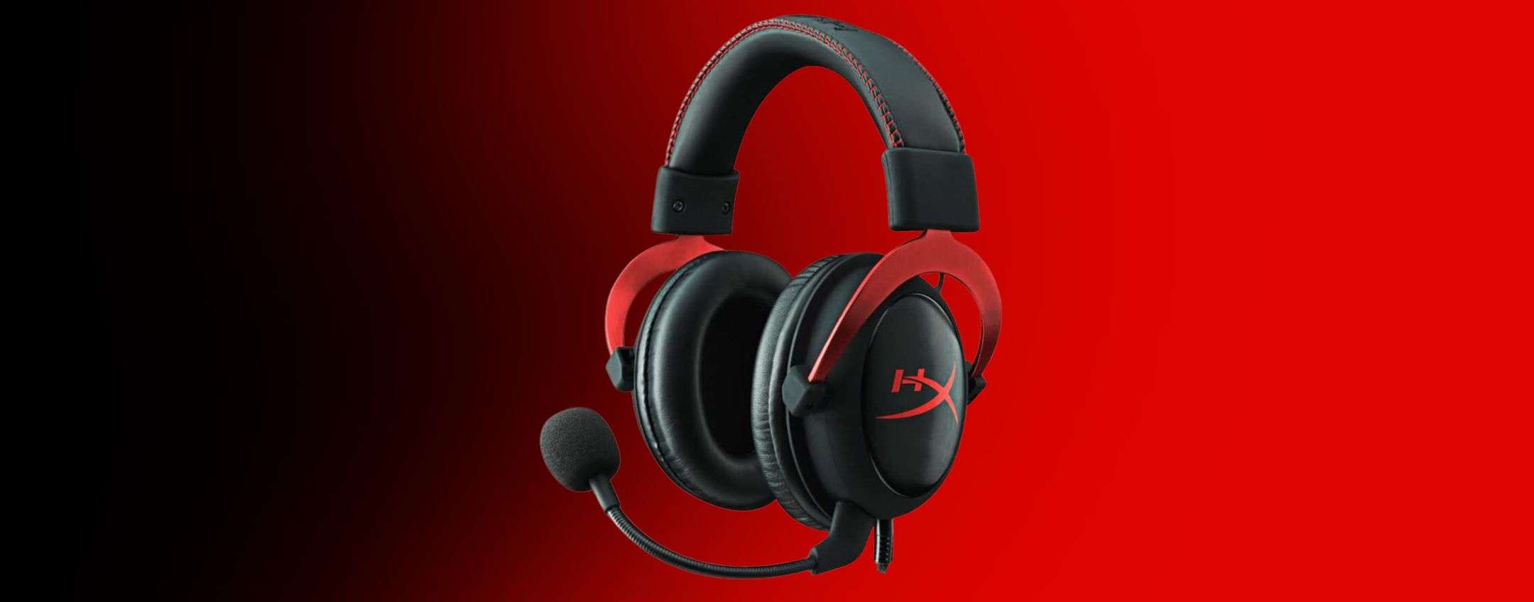 HyperX Cloud II: cuffie da gaming con surround 7.1 a metà prezzo su Amazon