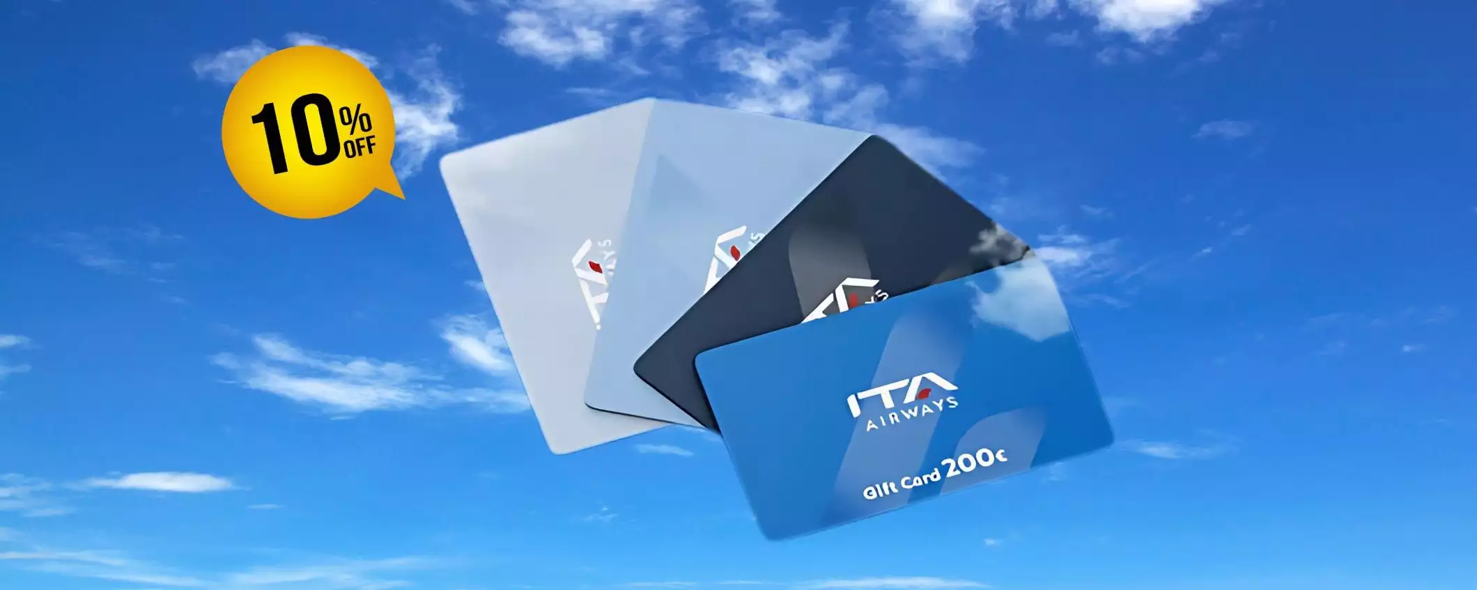 ITA Airways ti regala il 10% di sconto su una Gift Card per il Black Friday