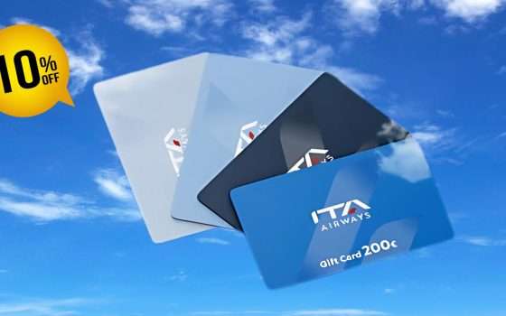 ITA Airways ti regala il 10% di sconto su una Gift Card per il Black Friday