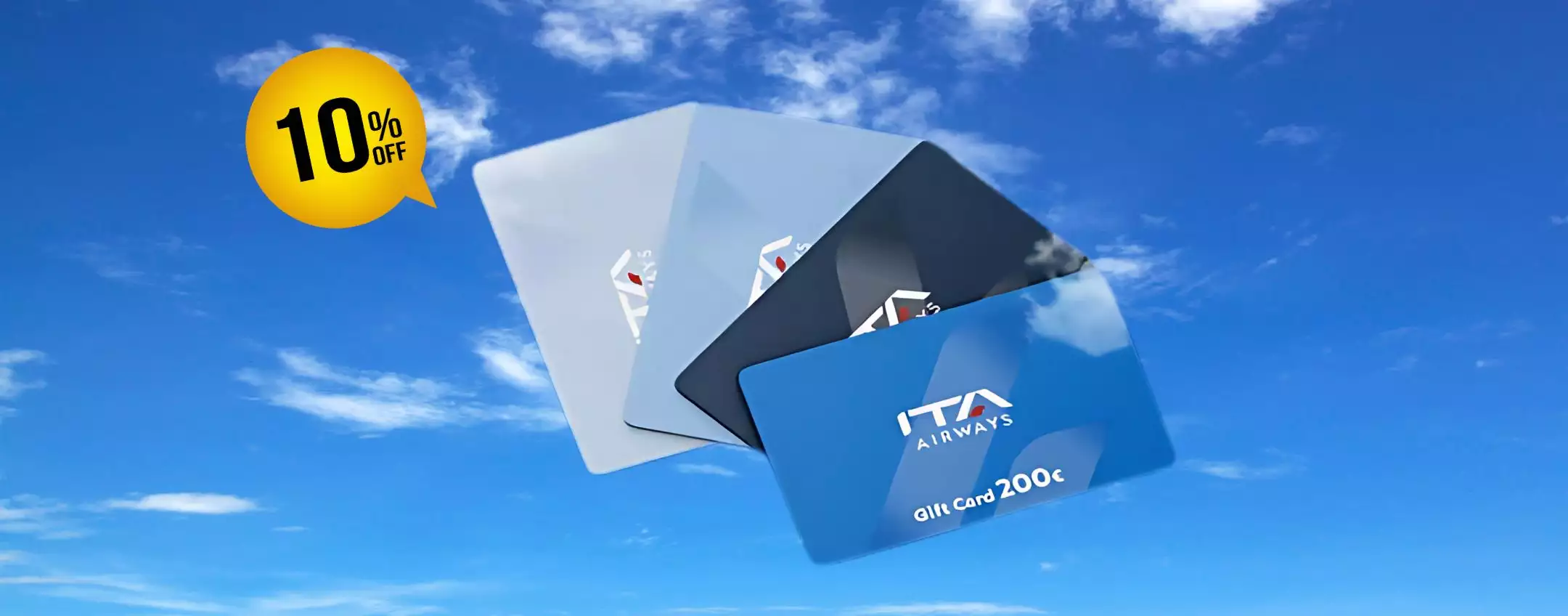 ITA Airways ti regala il 10% di sconto su una Gift Card per il Black Friday