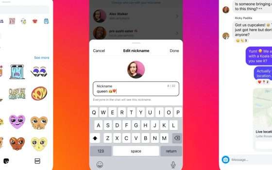 Instagram: condivisione della posizione nei DM