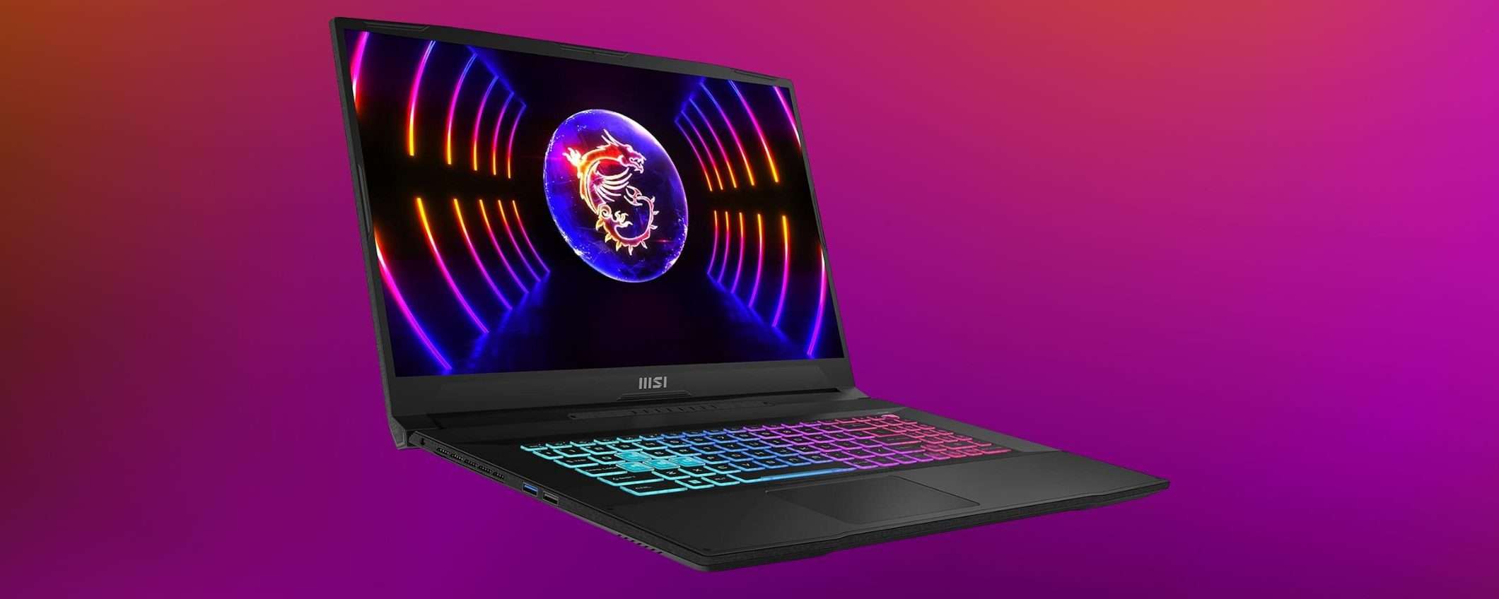 MSI Katana 15: fantastico notebook da gaming (i7+RTX 4060) al minimo storico per il Black Friday