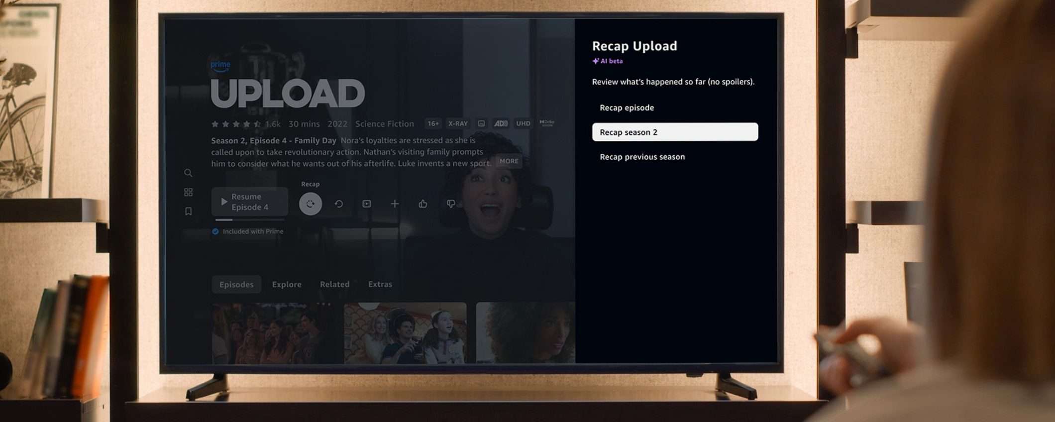 Prime Video, riassunti AI di serie TV ed episodi senza spoiler