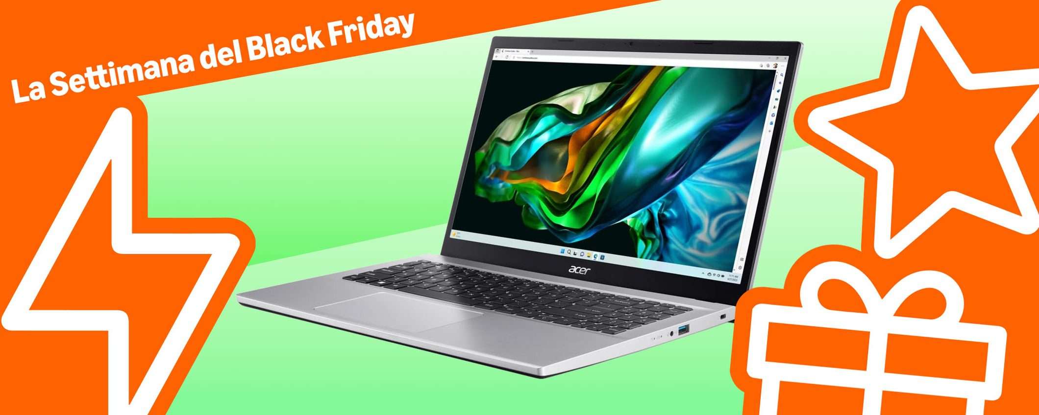 Notebook Acer Aspire 3 a -150€ per il Black Friday