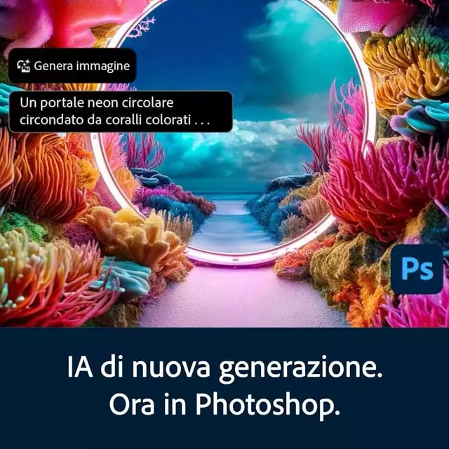 Adobe Creative Cloud Photography Plan include Photoshop, Lightroom e le nuove funzionalità AI