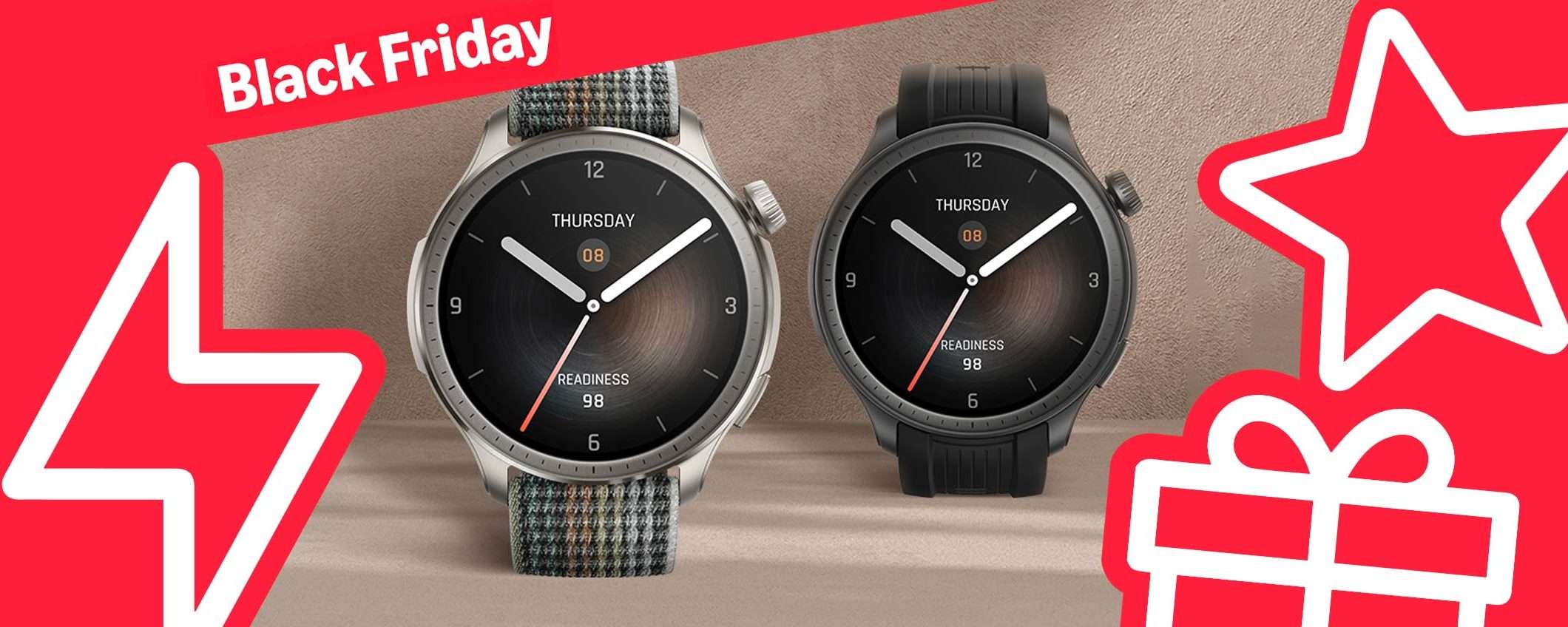 Black Friday: minimo storico per lo smartwatch Amazfit Balance