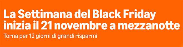 La Settimana del Black Friday è in arrivo su Amazon