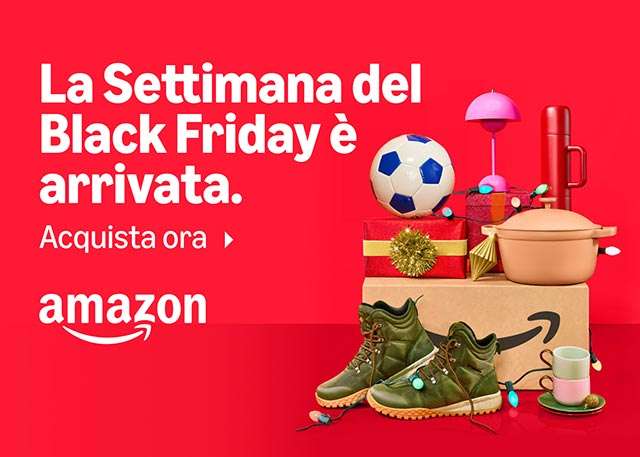 Black Friday su Amazon: è iniziato l'evento