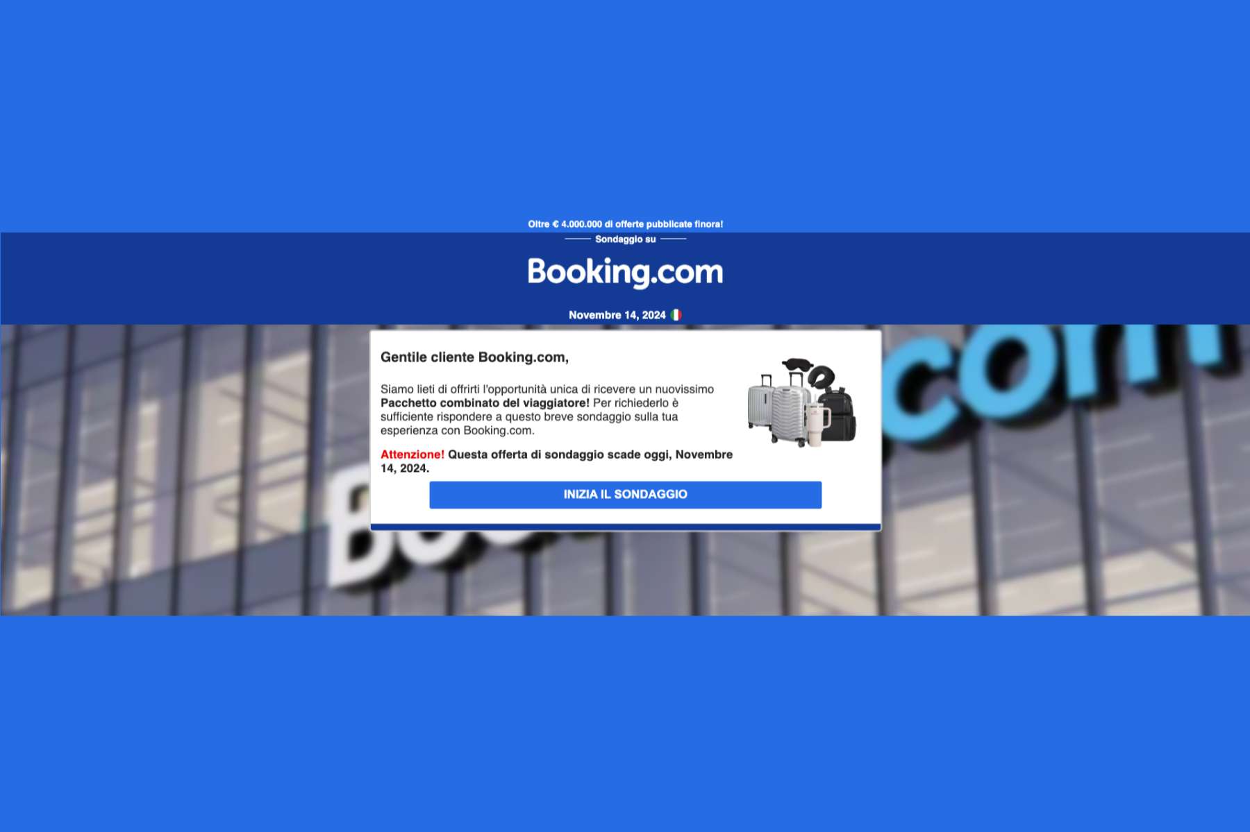 booking-pagina-phishing-sondaggio