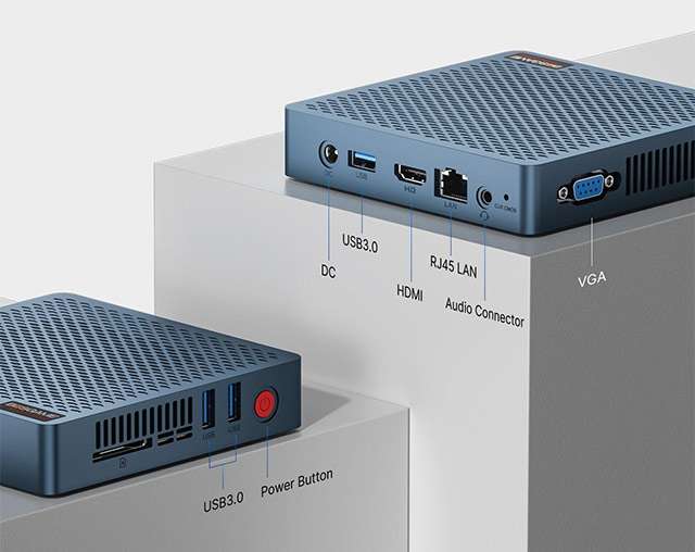 BOSGAME AG40: le porte di connessione presenti sul Mini PC