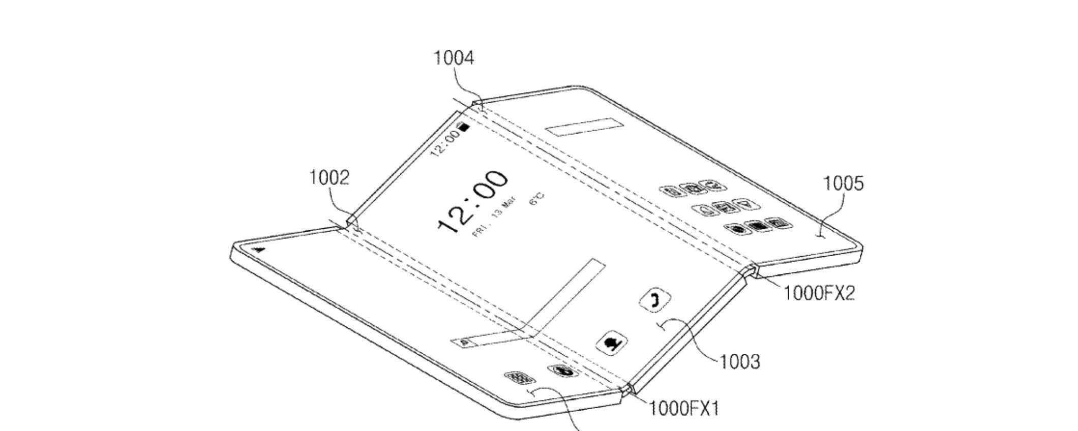 Samsung smartphone tri-fold, brevetto svela design