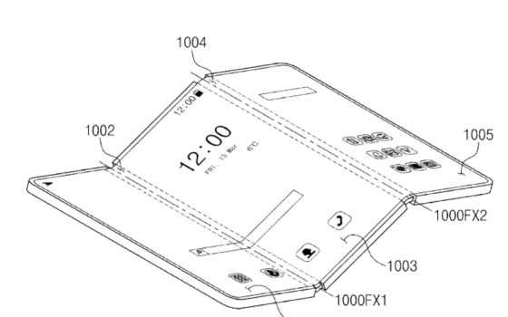 Samsung smartphone tri-fold, brevetto svela design