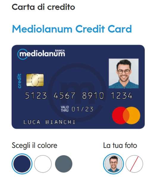 carta di credito mediolanum credit card