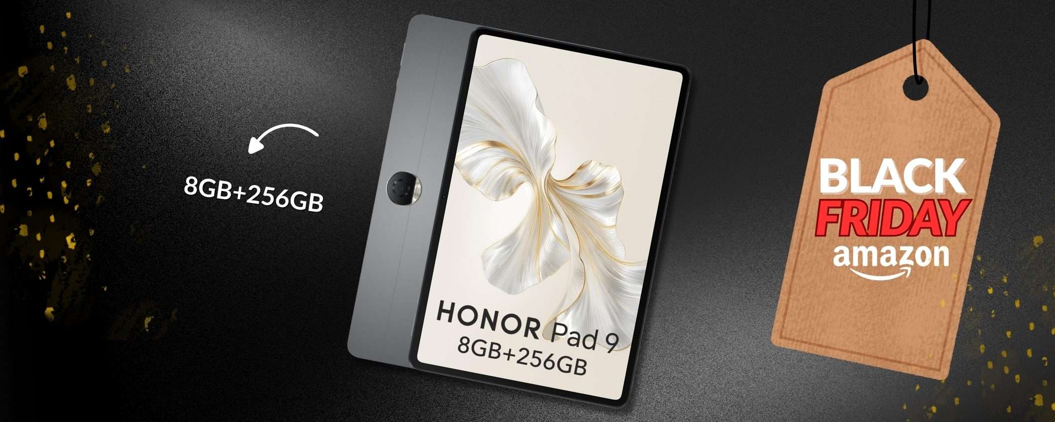 HONOR Pad 9 è il tablet del Black Friday 2024, 8+256GB e sistema Android