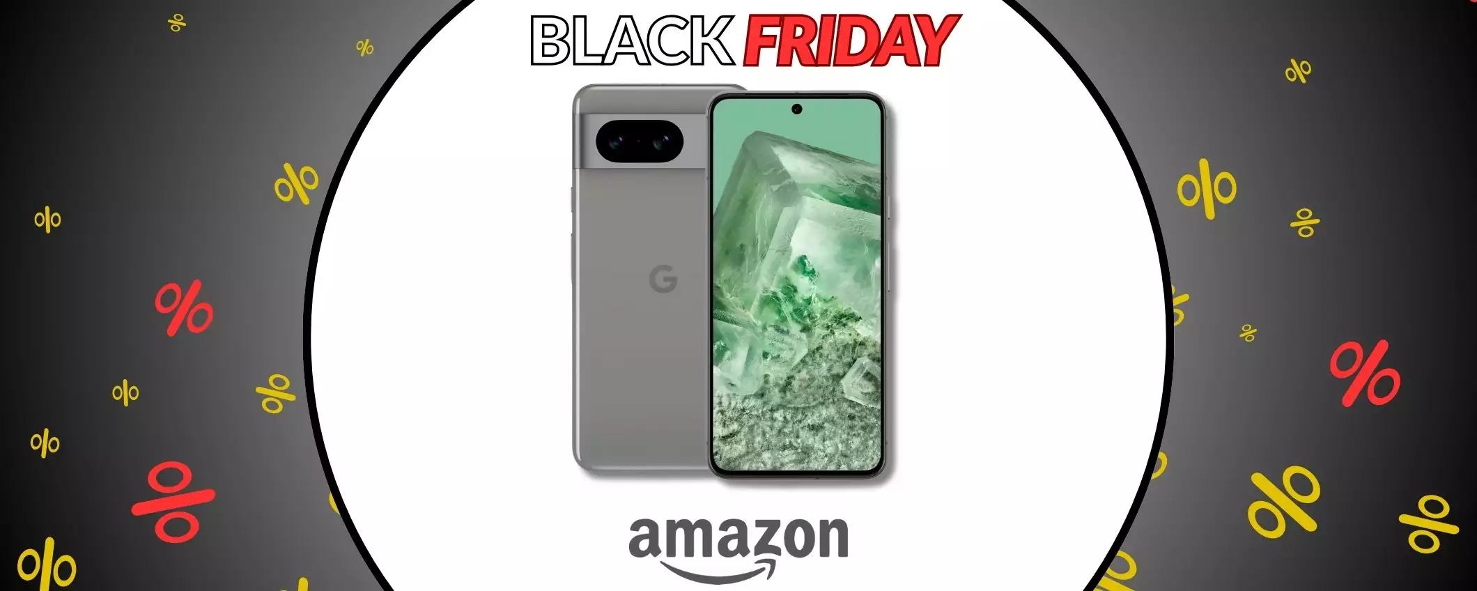 Google Pixel 8 con prezzo distrutto dal Black Friday 2024: -44%