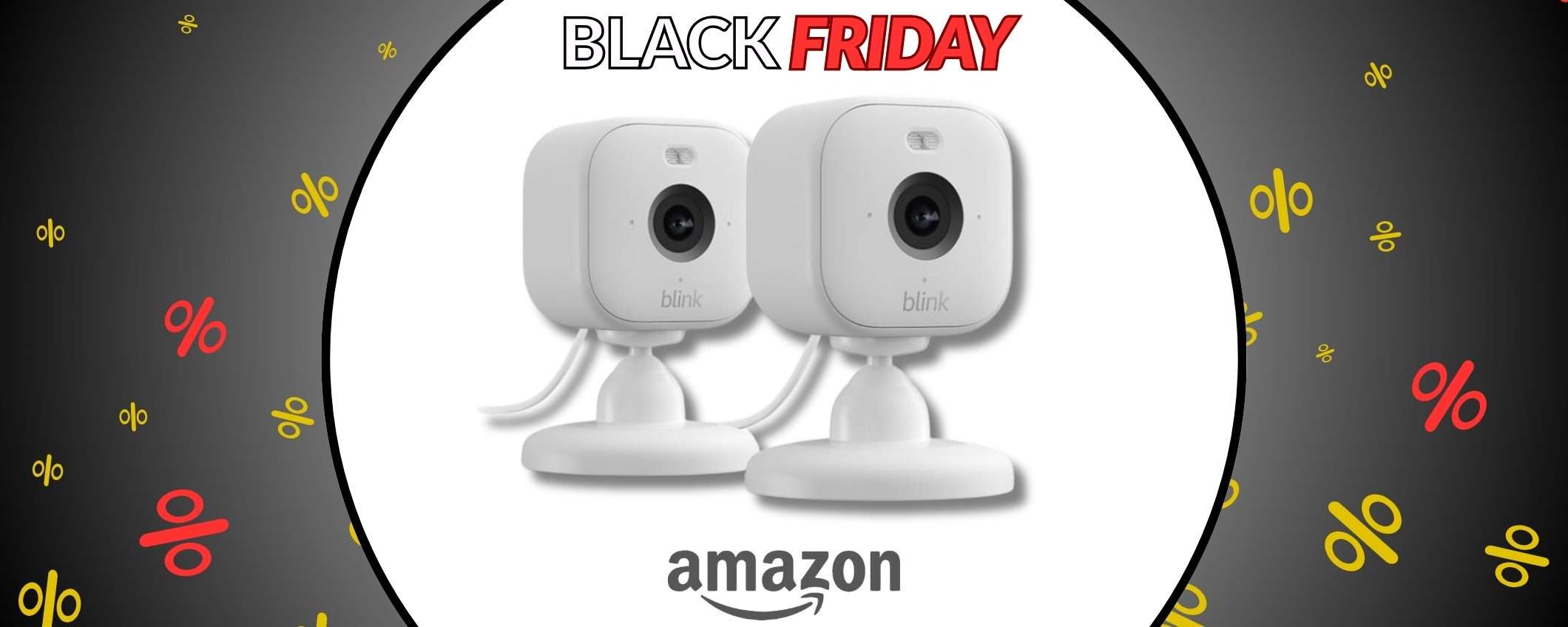 Blink Mini 2 raddoppia a soli 34€: due telecamere HD 4in1 in sconto