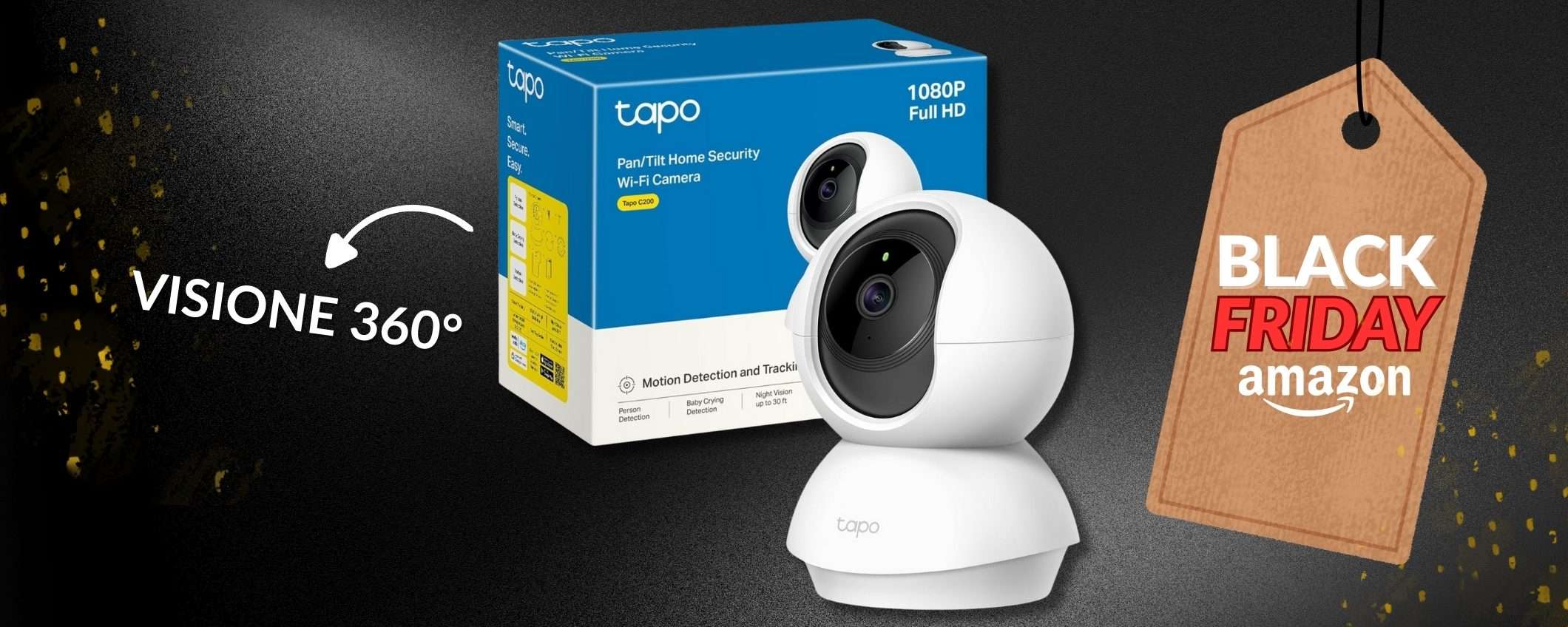 TAPO C200, la telecamera WIFI che con 19€ tiene sicura la casa (promo)