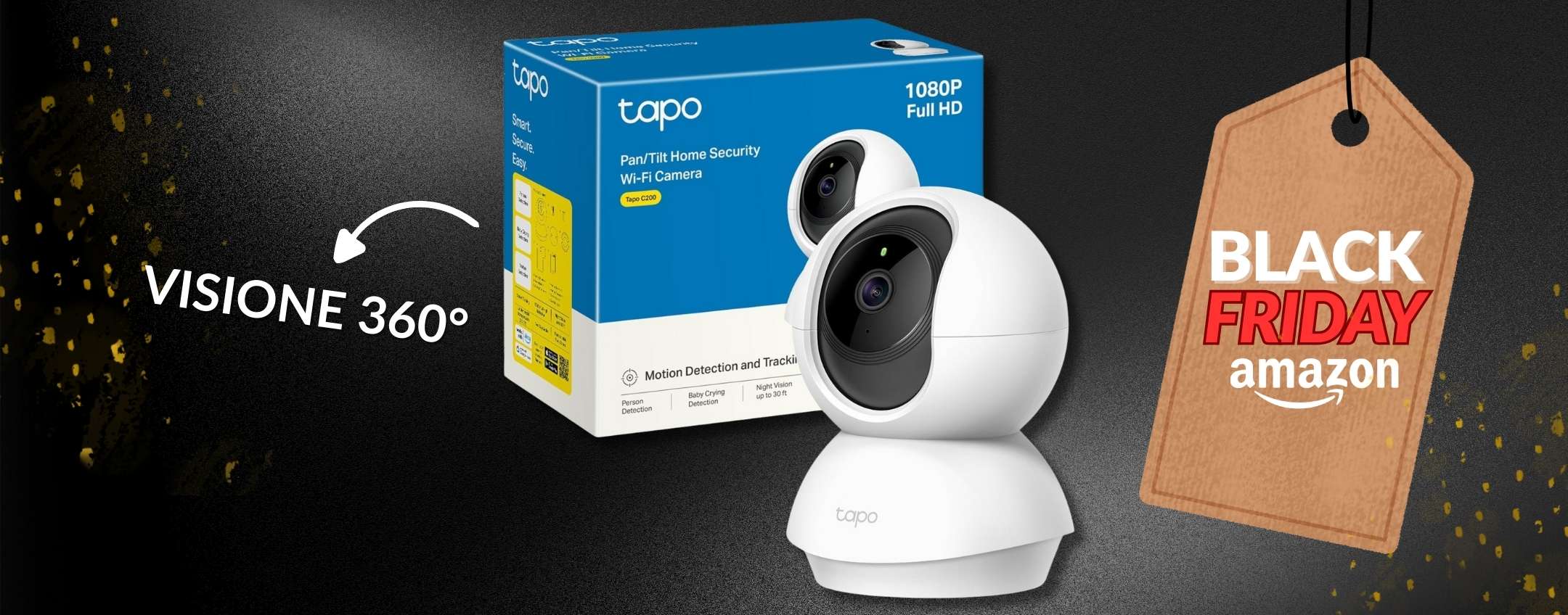 TAPO C200, la telecamera WIFI che con 19€ tiene sicura la casa (promo)