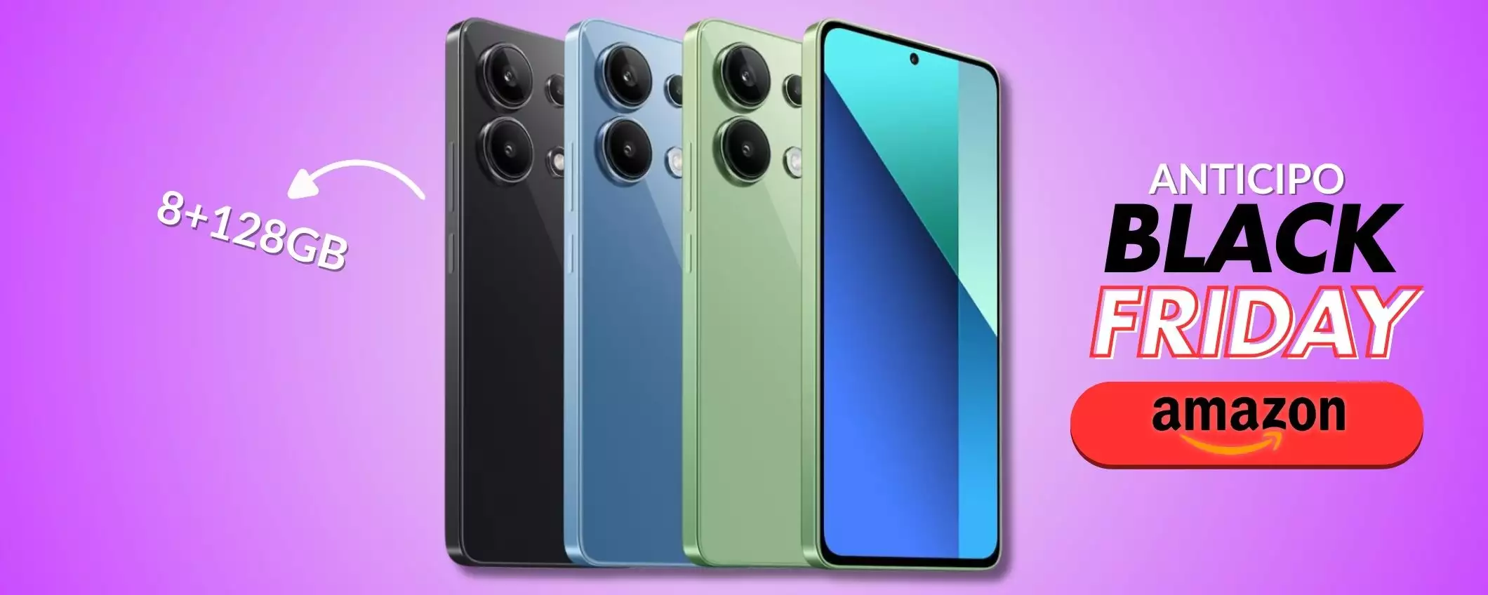 Xiaomi Redmi Note 13: sotto i 150€ è Best Buy, anticipo Black Friday