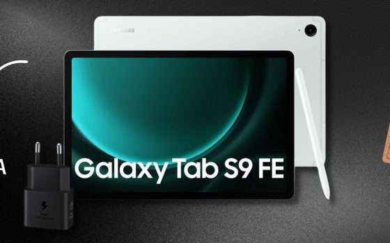 Samsung Galaxy Tab S9 FE con penna inclusa: strepitoso sconto del 19%