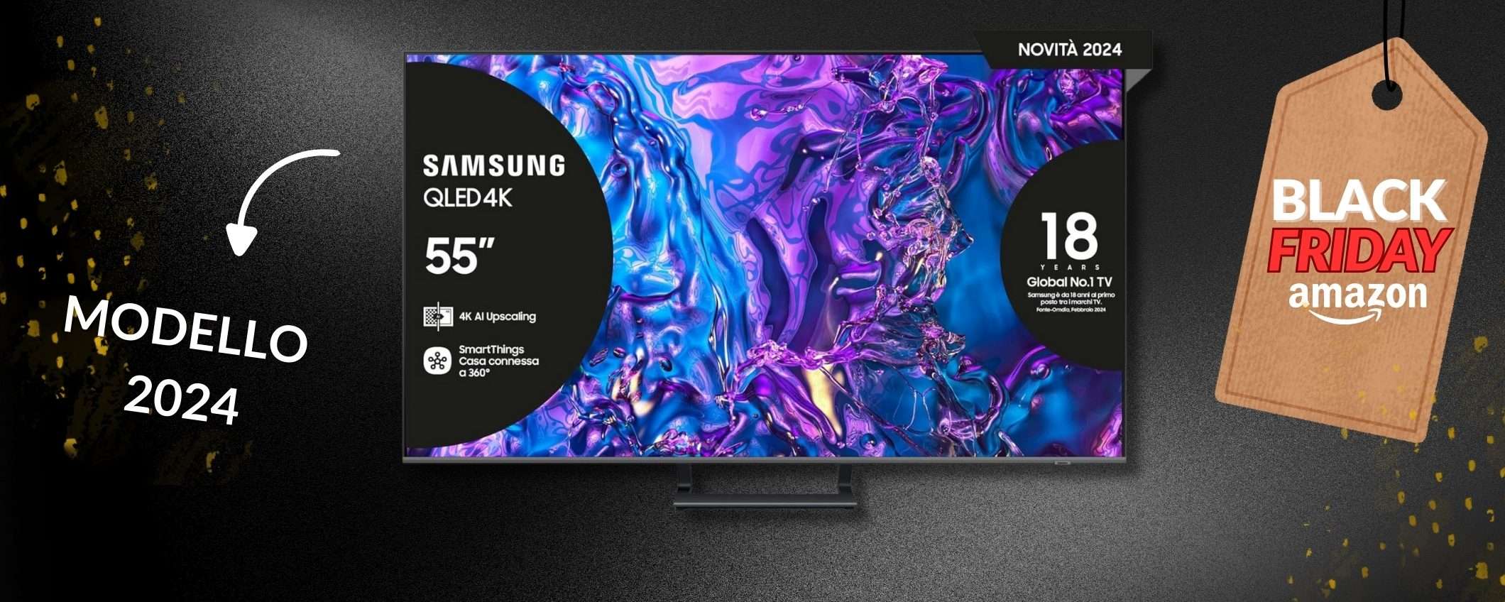 Questa Smart TV Samsung 2024 rende il salotto un cinema: 4K e non solo