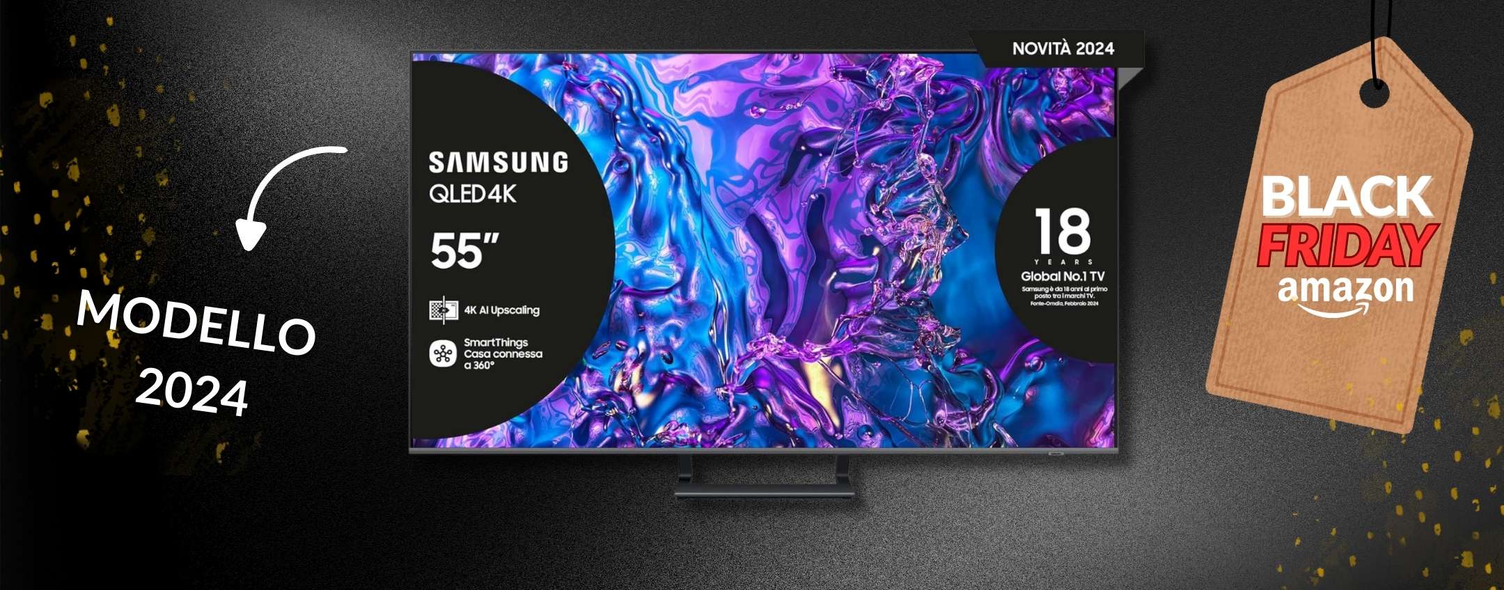 Questa Smart TV Samsung 2024 rende il salotto un cinema: 4K e non solo