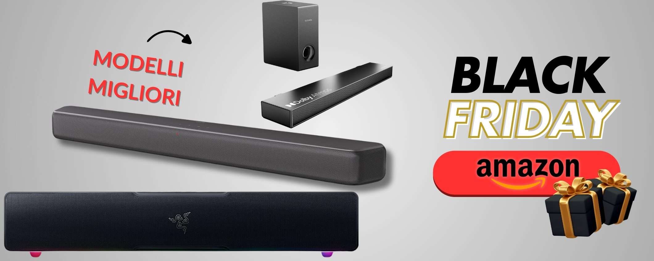 Black Friday Amazon 2024: le migliori soundbar in sconto