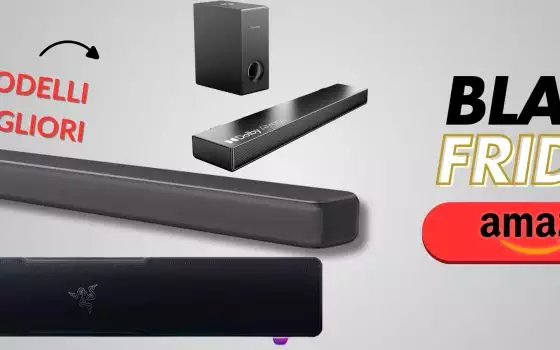 Black Friday Amazon 2024: le migliori soundbar in sconto