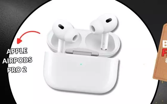 Apple AirPods Pro 2 sono in sconto: audio spaziale e ACN a disposizione