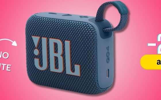 JBL GO 4, una piccoletta che suona potente per 7h: sconto Amazon