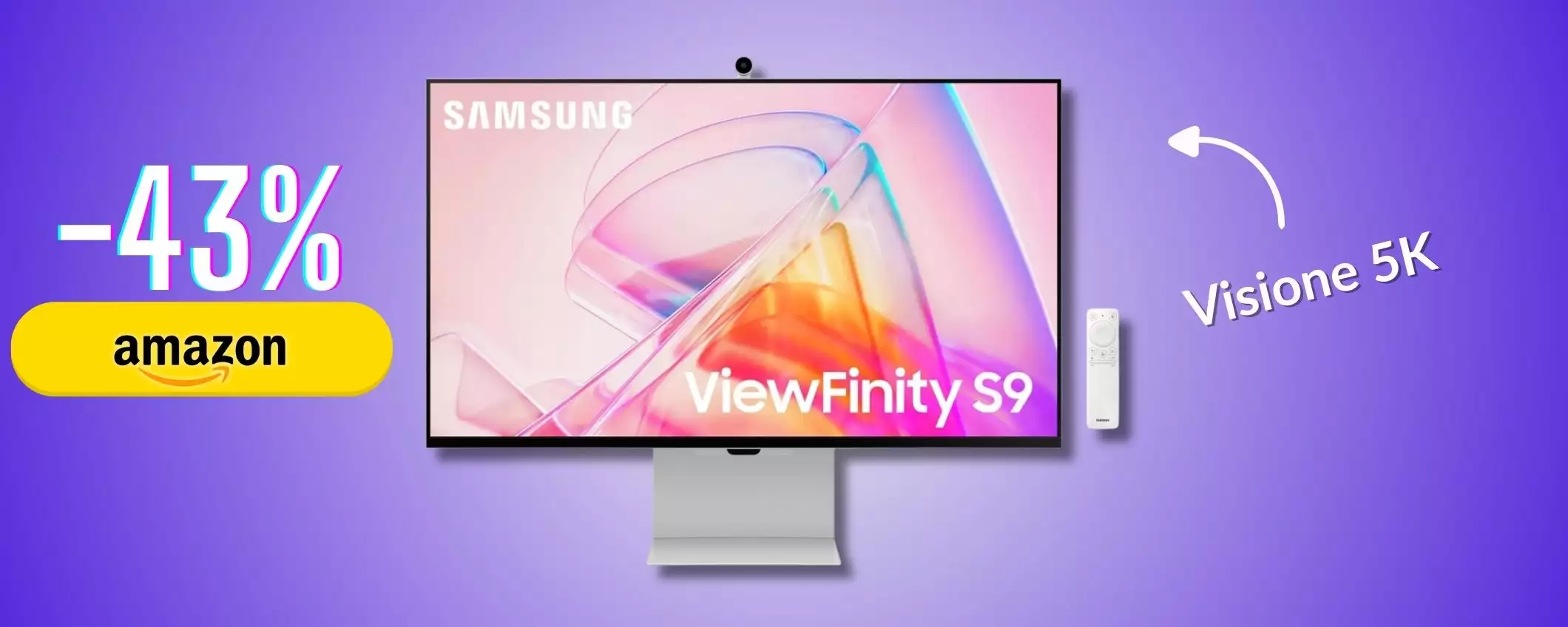 Samsung ViewFinity S9 annienta la quarta parete con risoluzione 5K (-43%)