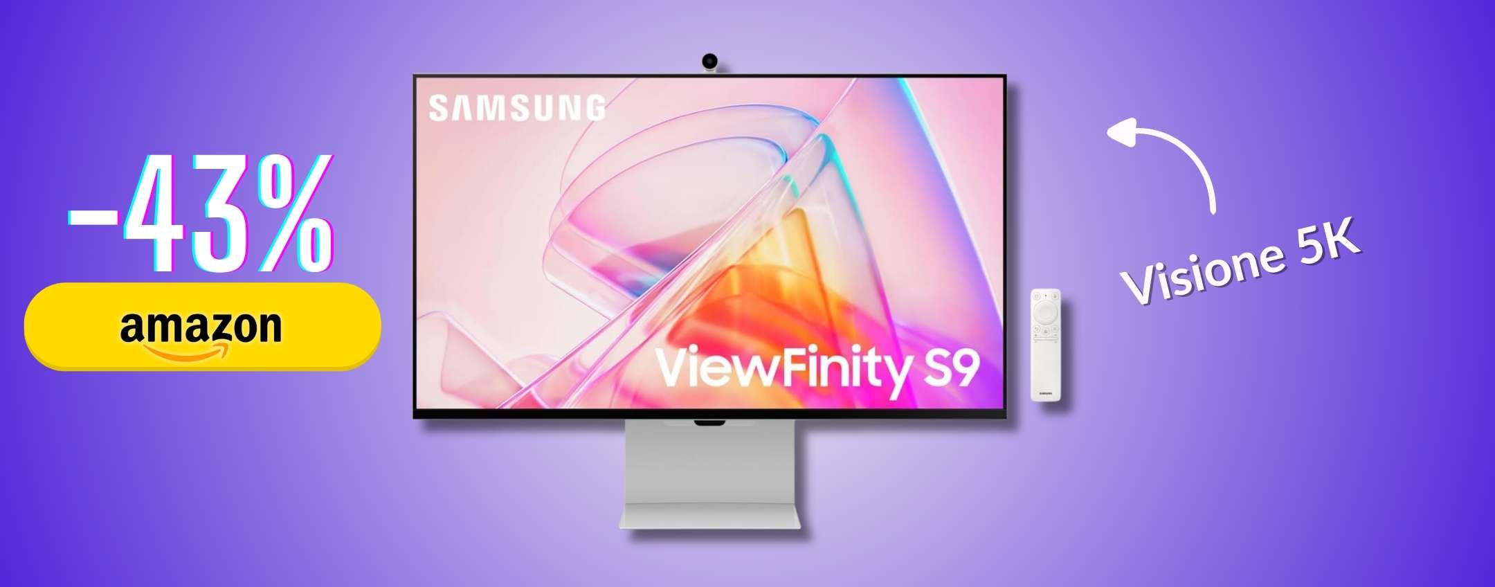 Samsung ViewFinity S9 annienta la quarta parete con risoluzione 5K (-43%)