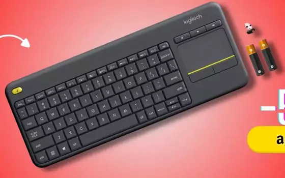 Logitech K400 Plus: la tastiera che non si limita alla digitazione (-56%)