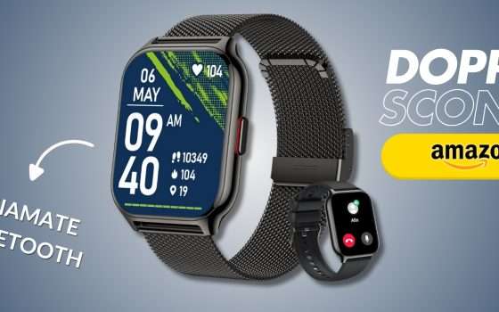 Solo 28€ per rispondere alle telefonate dal polso: smartwatch completo