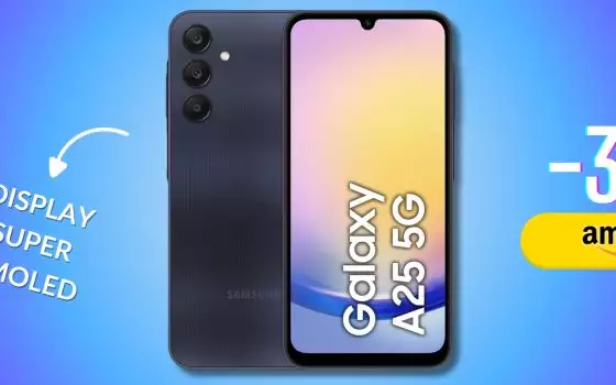 Su Amazon c'è uno smartphone che fa scalpore: Samsung Galaxy A25 a 225€