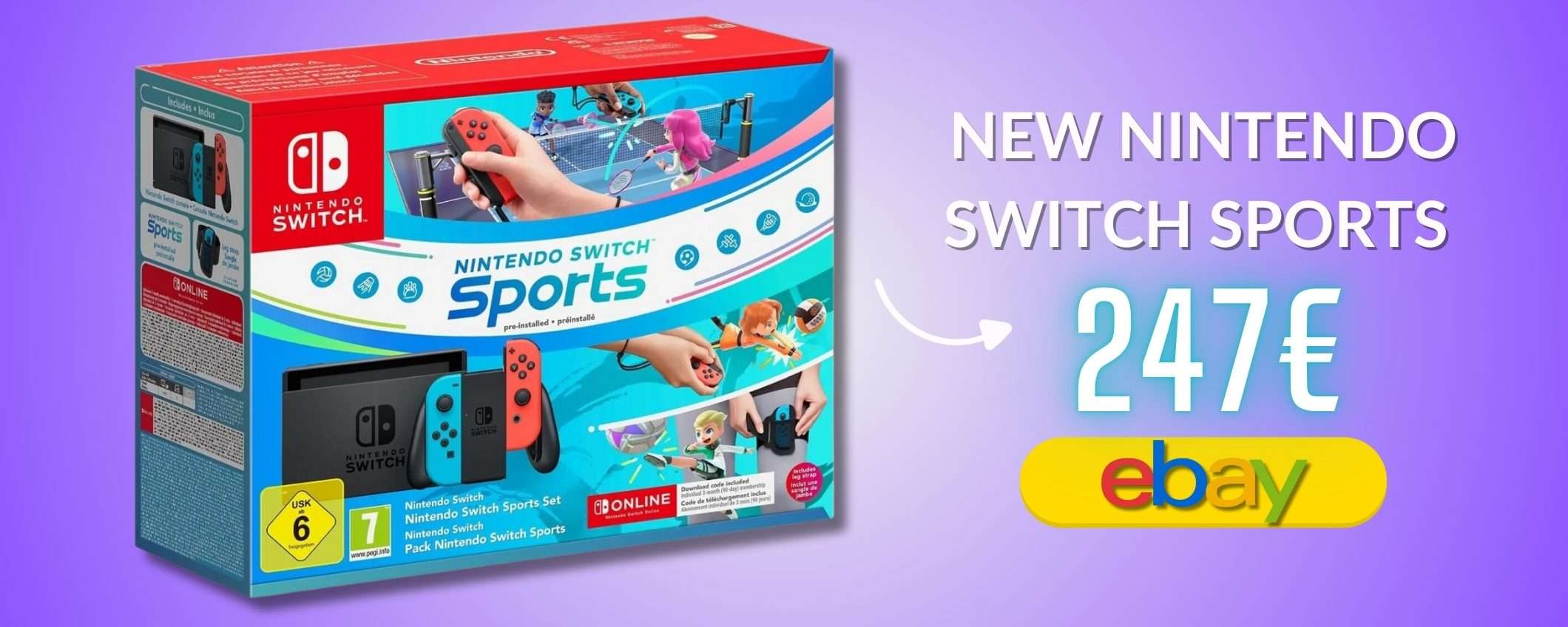 Nintendo Switch SPORTS: mettila sotto l'albero di Natale, il prezzo è TOP