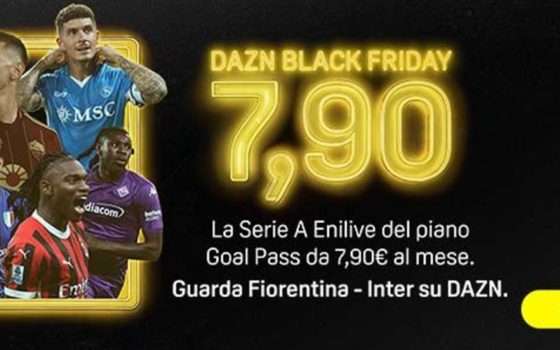 DAZN: la Serie A del Goal Pass in offerta a 7,90 euro al mese