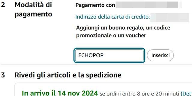 Il codice ECHOPOP ti permette di acquistare 2 Echo Pop a soli 37,98 euro