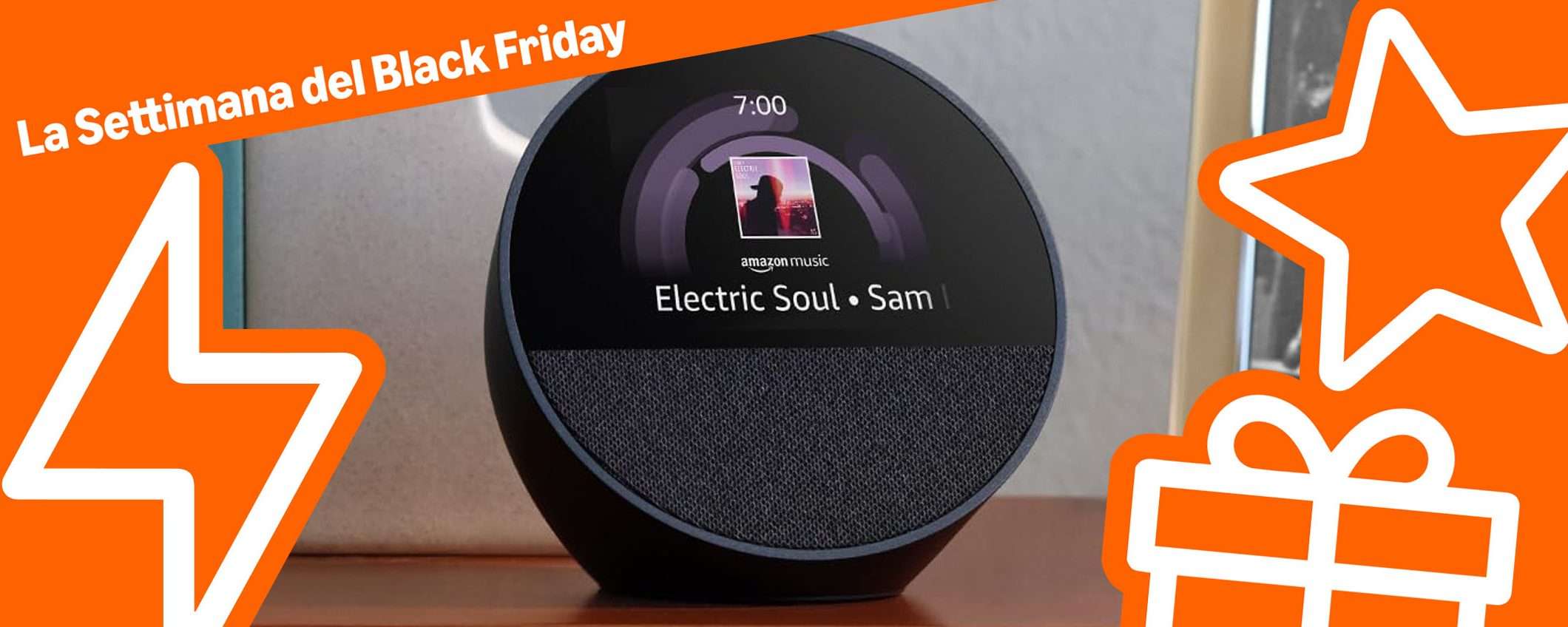 Echo Spot in offerta a -43%: la SVEGLIA del Black Friday