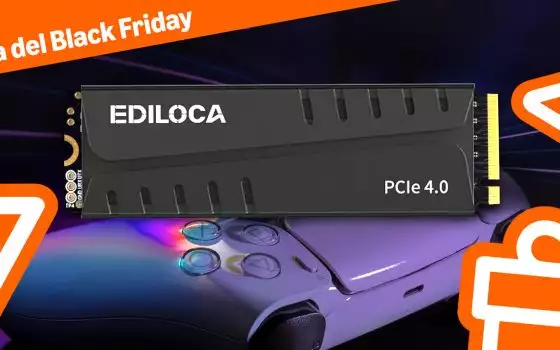 SSD 2 TB in sconto al Black Friday: Ediloca EN855, anche per PS5