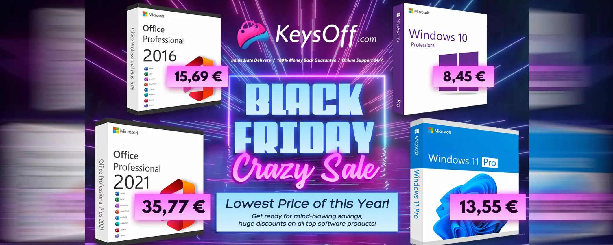 Il miglior Black Friday di sempre: Windows 11 Pro a 13,55€, Office 2021 a 35,77€