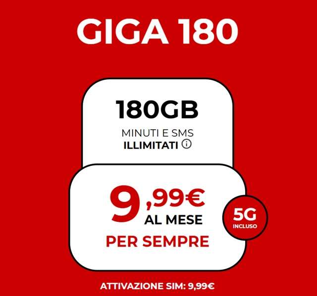 giga 180 nuova offerta iliad