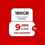 Se passi ora a Iliad hai 180 GB, minuti e SMS illimitati a 9,99€