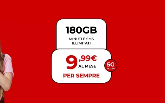 Se passi ora a Iliad hai 180 GB, minuti e SMS illimitati a 9,99€